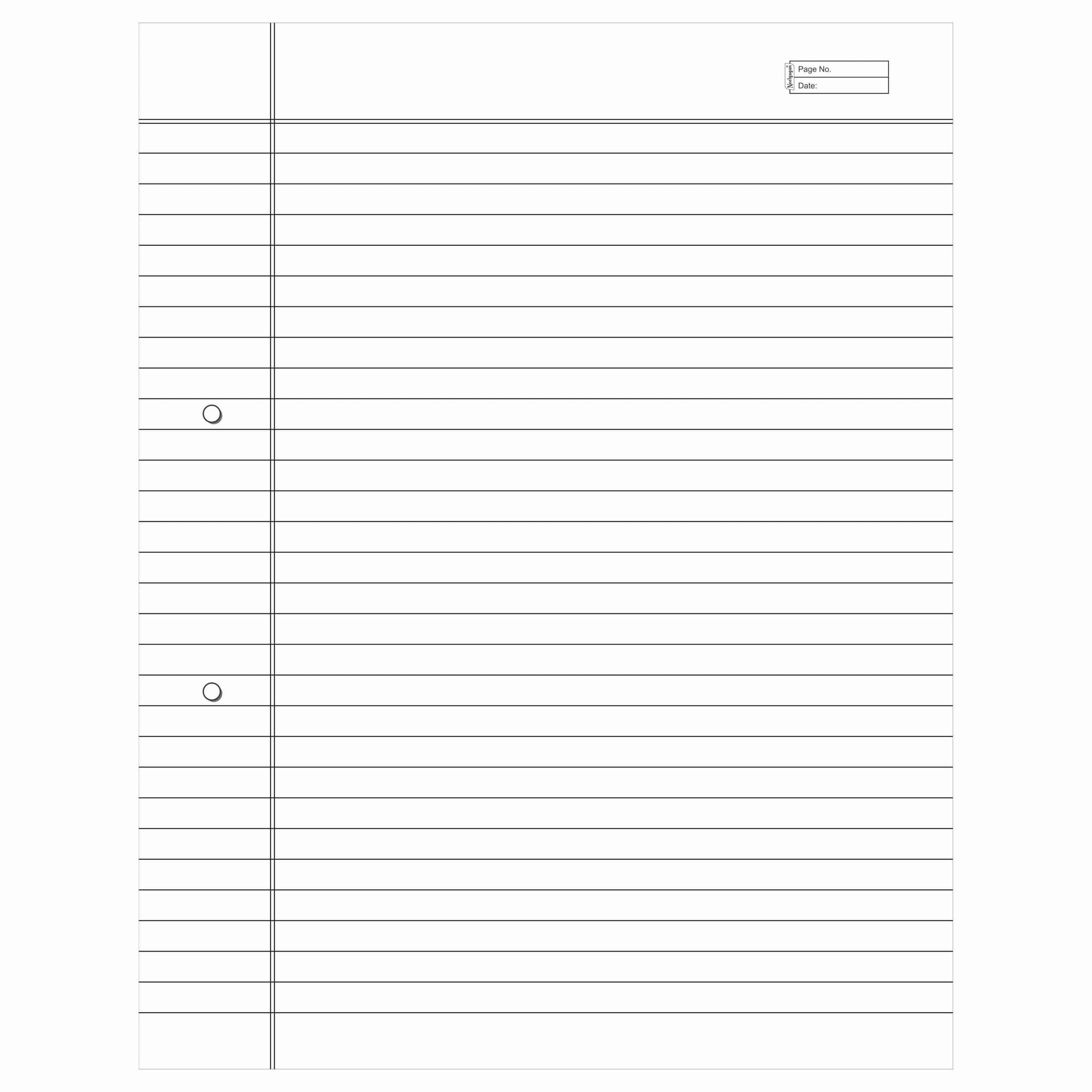 Quarter Drawing Sheet, (27cm X 33.5cm) Loose Center Punched