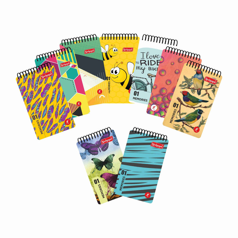 Spiral Notebook No.1 - 80 & 160 Pages (9.0cm x 6.2cm)