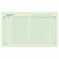 Attendance Copy, 64-Pages, (15.0 cm x 19.0 cm)
