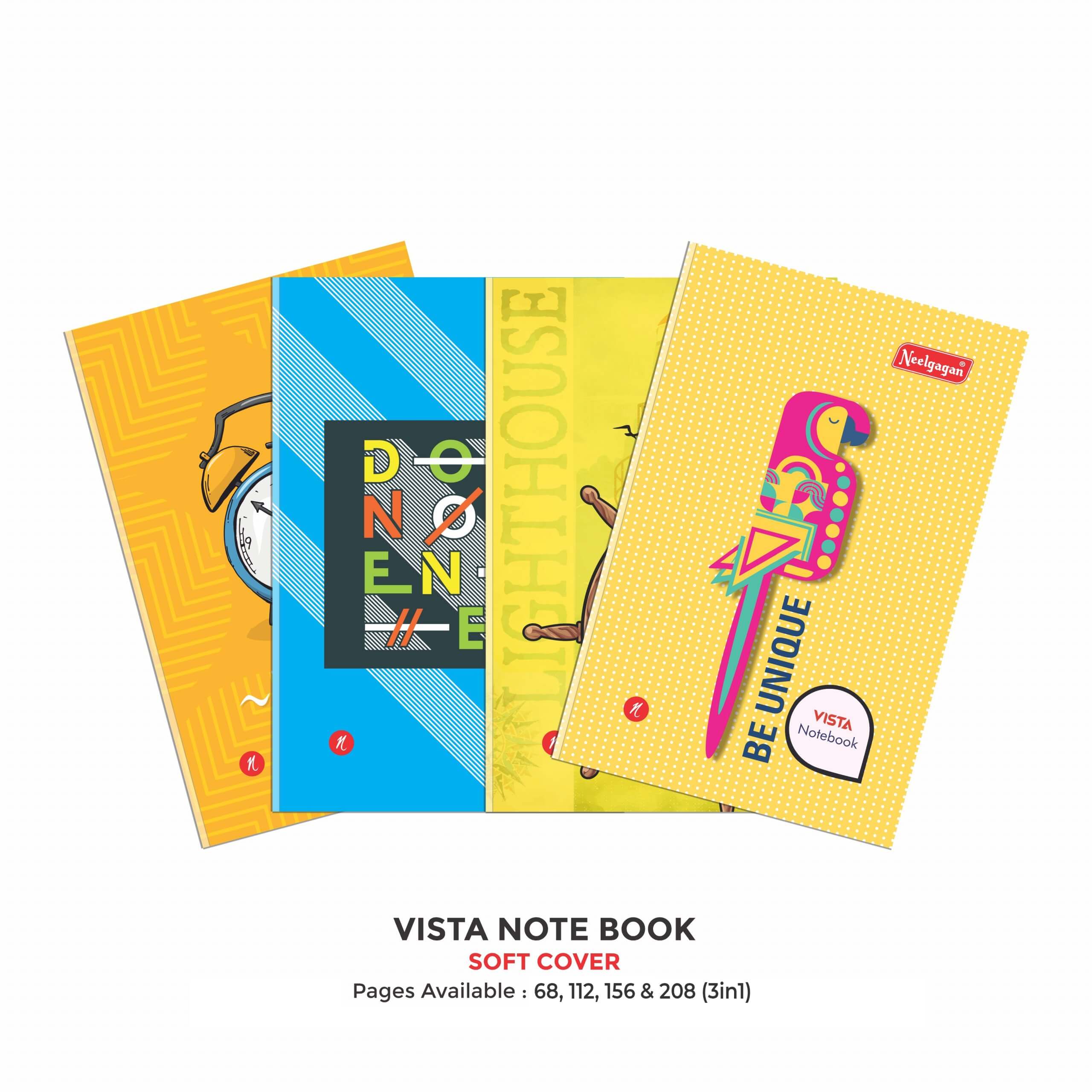 Vista Notebook, Register (17cm X 27cm) Softcover – Neelgagan