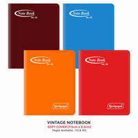 Vintage Notebook, (No. 25 & 30), (7.5cm x 9.5cm) Soft Cover Plastic