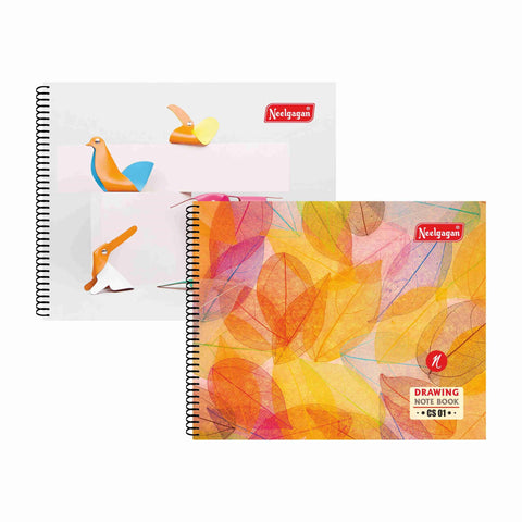 Crafty Drawing Book CS 01 (26.5cm X 21.5cm) Spiral Bound (Suitable for Drawing & Sketching)