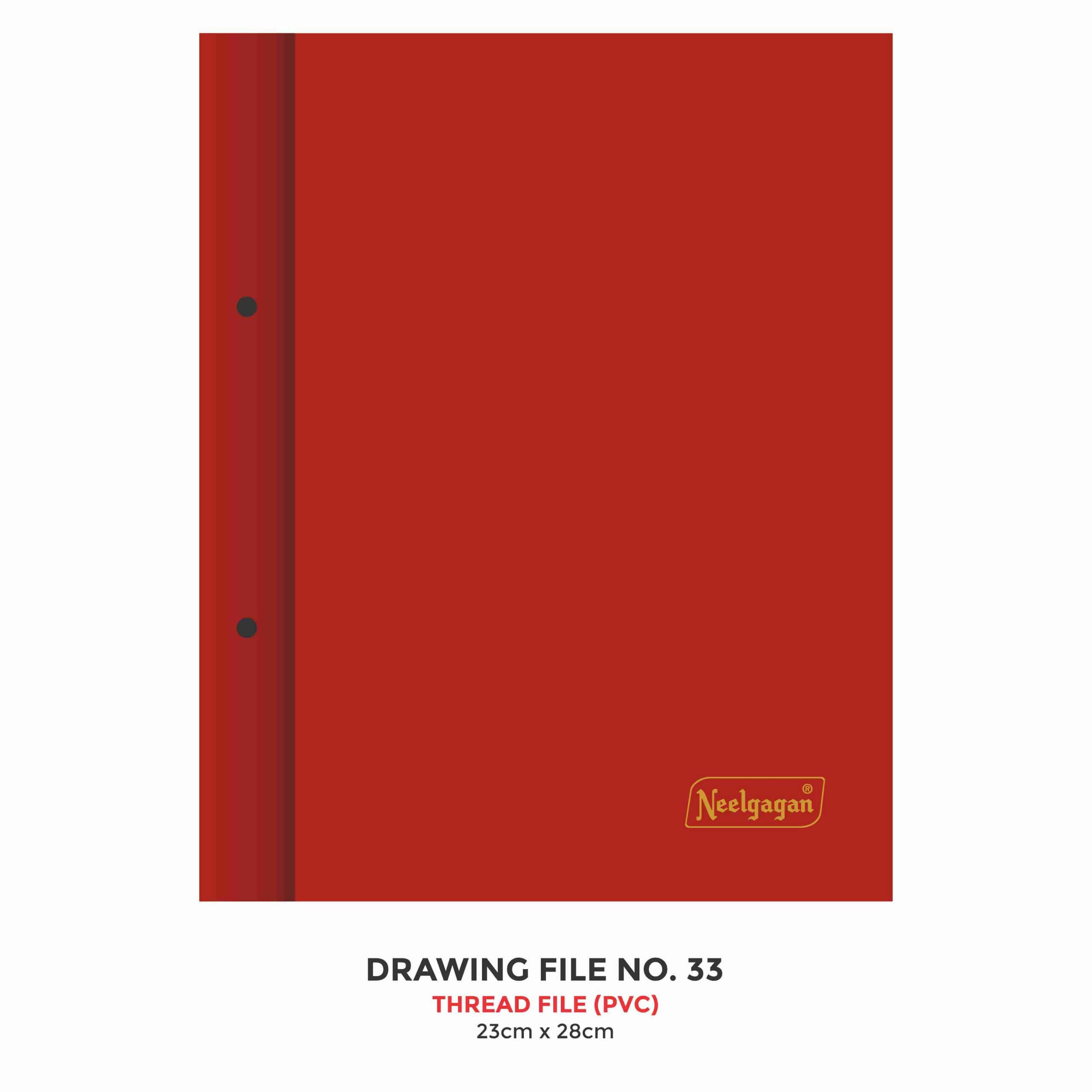 Drawing File No.33, (23cm X 28cm), (Thread File) PVC Cover – Neelgagan