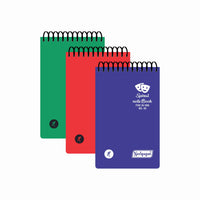Spiral Note Book No.02, 160 Pages, Ruled  (11cm x 7cm) (Multi-coloured pages) (Five Colour in One)