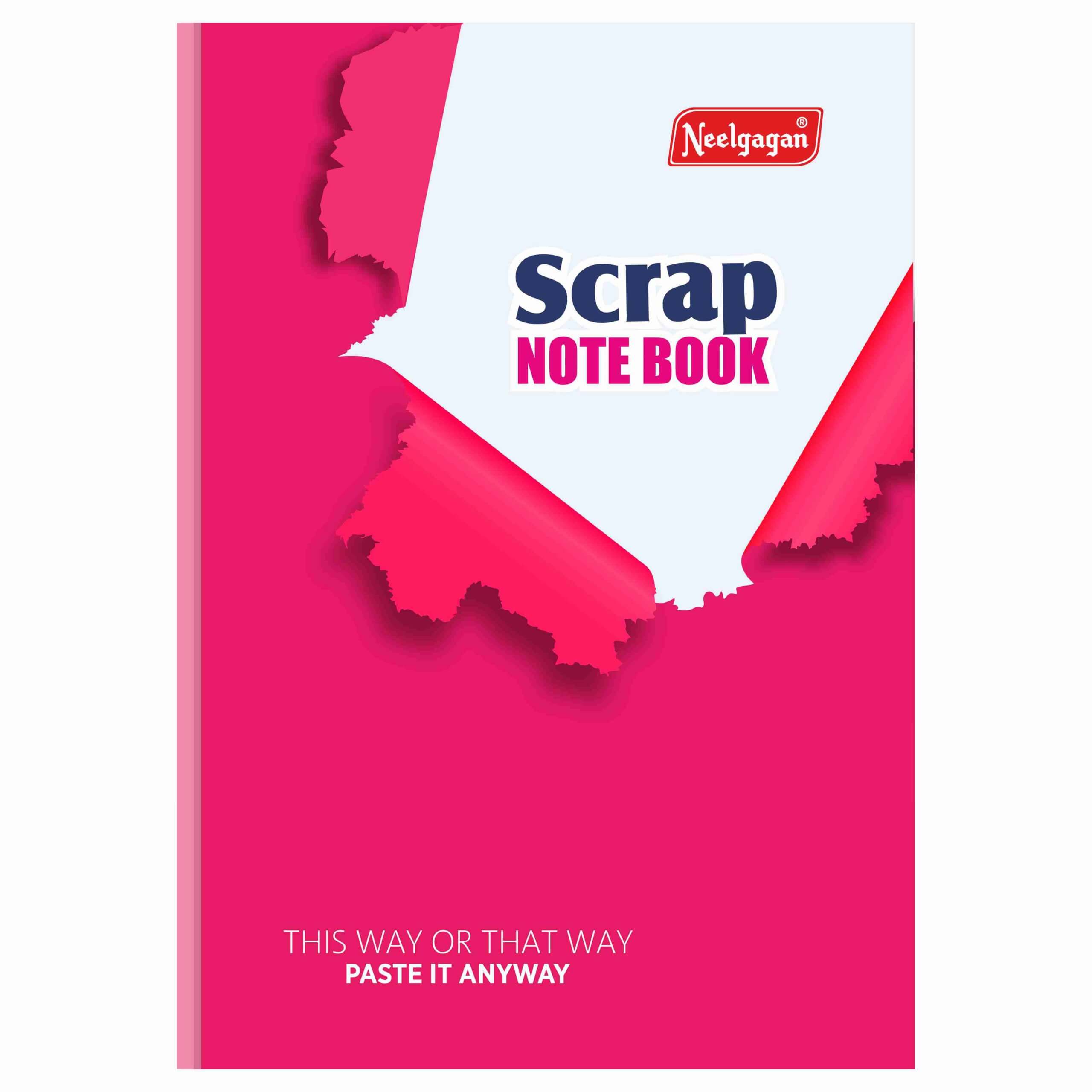 Scrap Notebook A4 Coloured Pages (21cm X 29.7cm) Softcover