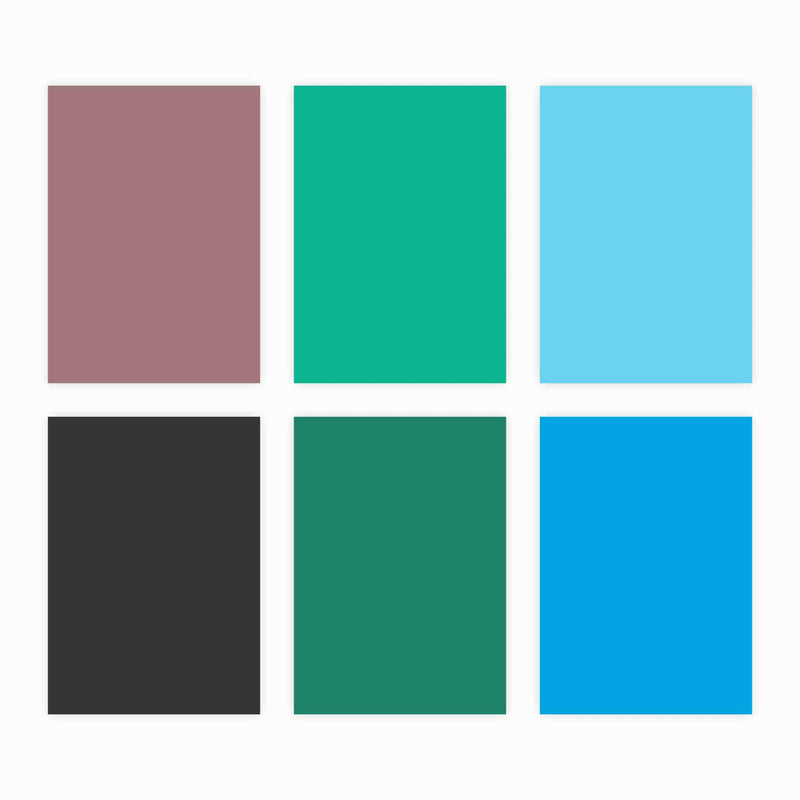 Coloured Paper (Ruled-Thick) - Pack of 20 Color Sheets in A4 size (Suitable for Drawing & Sketching) 150 GSM