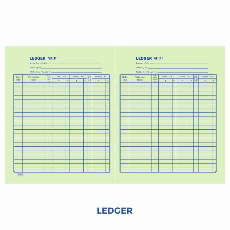 Account Books, Cash Book / Ledger Etc., R/B, Copy Size (16.5cm x 20.0cm) 17x27