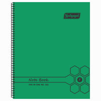 Spiral Note Book No.102, 200 Pages, (28.5cm x 20cm) (Multi-coloured pages) (Five Colour in One)