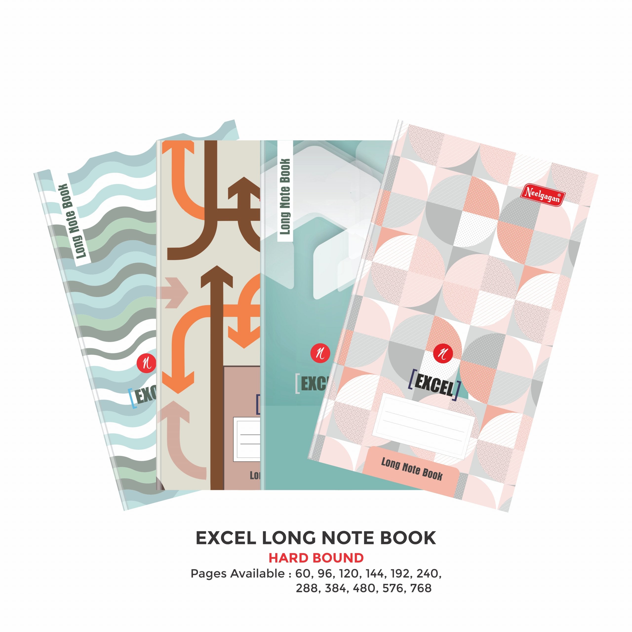 Excel Notebook, Register (19.0 cm x 30.5 cm) Hardbound – Neelgagan