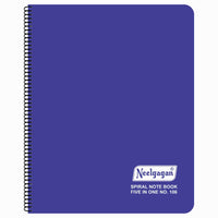 Spiral Note Book No.106, 300 Pages, (28.5cm x 20cm) (Multi-coloured pages) (Five Colour in One)