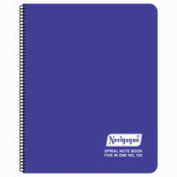 Spiral Note Book No.105, 300 Pages, (28.5cm x 20cm) White Paper with Separators (5 Subject)