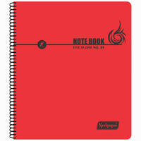 Spiral Note Book No.89, 200 Pages, (22cm x 19cm) (Multi-coloured pages) (Five Colour in One)
