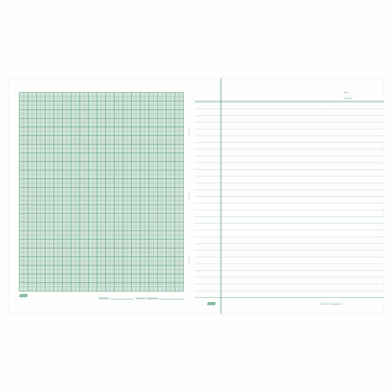 Jumbo Graph Notebook - 28 & 52 Pages, (21.50cm X 27.00cm) Softcover