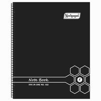 Spiral Note Book No.102, 200 Pages, (28.5cm x 20cm) (Multi-coloured pages) (Five Colour in One)