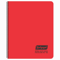 Spiral Note Book No.106, 300 Pages, (28.5cm x 20cm) (Multi-coloured pages) (Five Colour in One)