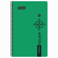 Spiral Note Book No.67, 200 Pages, (14.5cm x 22.5cm) (Multi-coloured pages) (Five Colour in One)