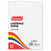 White Cartridge Paper - 25 Sheets, (140 GSM) - Sizes: A2 / A3 / A4 / Half Imperial / Imperial (Suitable for Drawing & Sketching)