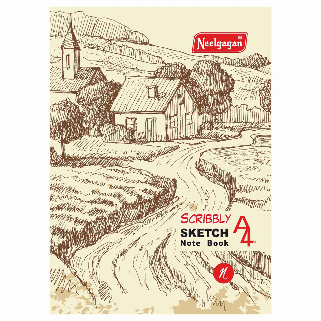 Scribbly Sketch Pad A4 (140 GSM) – 35 Sheets, (21cm X 29.7cm) (Suitabl ...