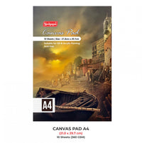 Canvas Pad for Painting, Acrylic Paint, Oil Paint Dry & Wet Art Media 10 Sheet