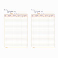 Ledger Commerical Size (No. 5), (14 x 21.75cm) Soft Cover Plastic