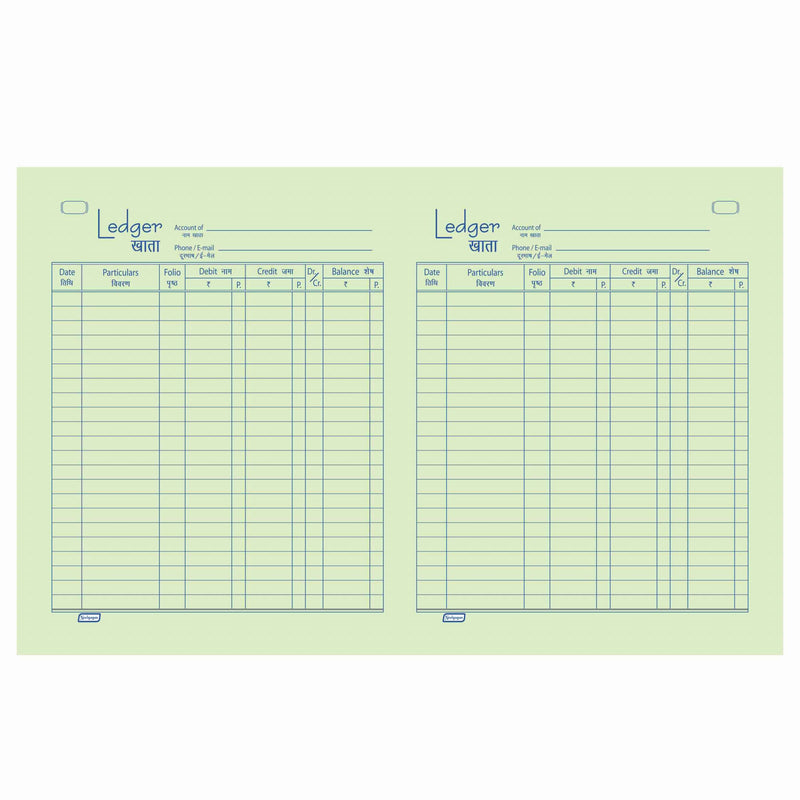 Cash Book / Ledger - Copy Size (No. 3,4), (17.5 x 21.5cm) Soft Cover Plastic (PVC)