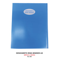 No. 260 Ring Binder (4 D-Ring 25mm) Designer & Degree (Thick Plastic Cover - A3 size)