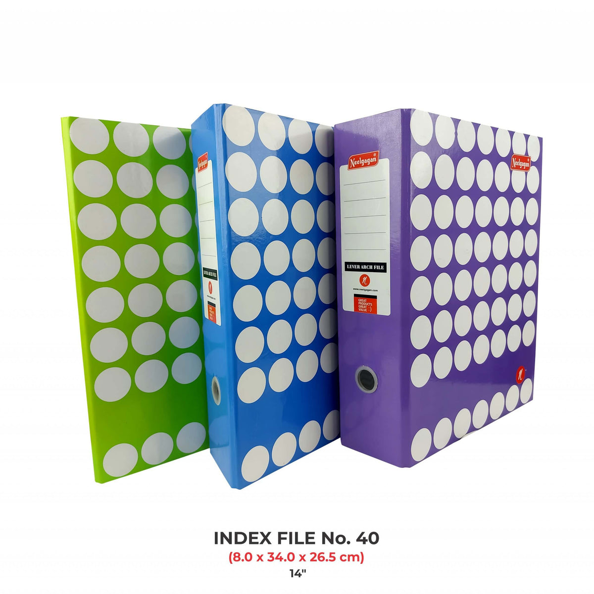 Index File (Printed) (Lever Arch - Box File) No.40 (14 inch)
