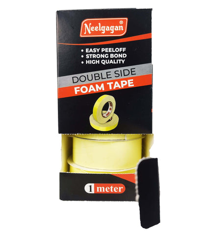 1 Metre -Double Sided Foam Tape 1/2" (12mm), 3/4" (18mm) & 1" (24mm)