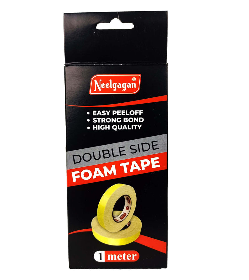 1 Metre -Double Sided Foam Tape 1/2" (12mm), 3/4" (18mm) & 1" (24mm)