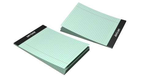 Writeup Pad A4 Writing Office Pads Premium 70 GSM Paper 100 Pages. (21.0 cm x 29.7 cm)