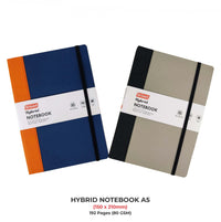 Hybrid Notebook – A5 Flexi Cover P.U.& Imported Card 200 Page.