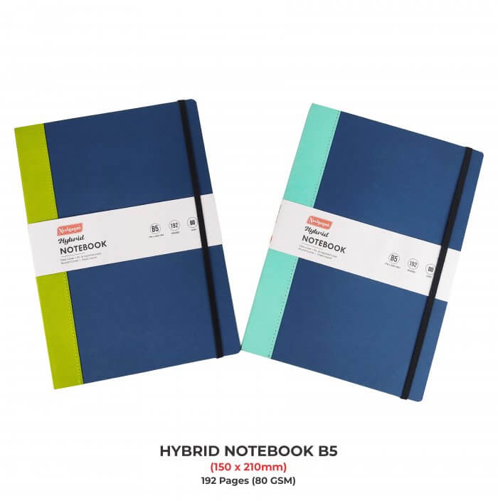 Hybrid Notebook – B5 Flexi Cover P.U. & Imported Card 200 Page.