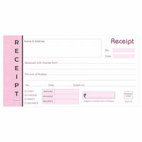 Cash Receipt Book, 50+50 Leaves, (11.0cm x 19.0cm)