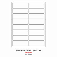 A4 (ST 16) Address Label (99mm x 35mm x 16) (Self Adhesive Label for Inkjet/paper/Laser Printer)