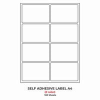 A4 (ST 8) Packaging Label (99mm x 71mm x 8) (Self Adhesive Label for Inkjet/Paper/Laser Printer)