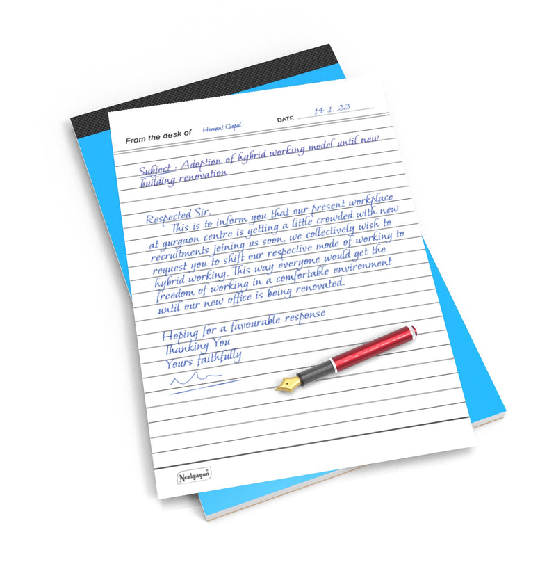Slip Pad No. 33, Ruled & Plain (14.0 cm x 22.0 cm)