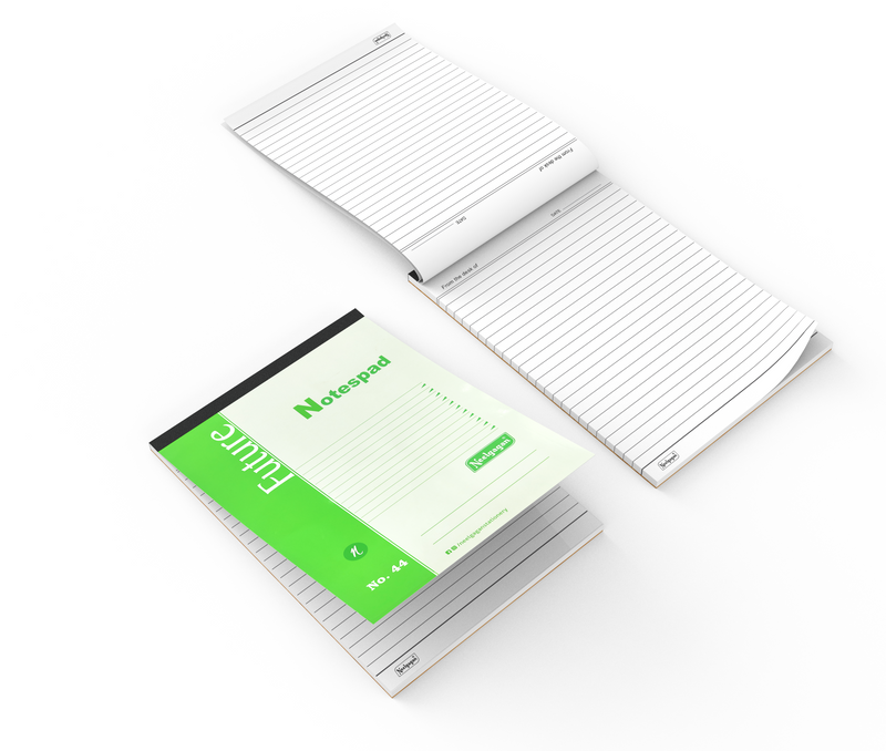 Slip Pad No. 44, Ruled & Plain (18.0 cm x 25.0 cm)