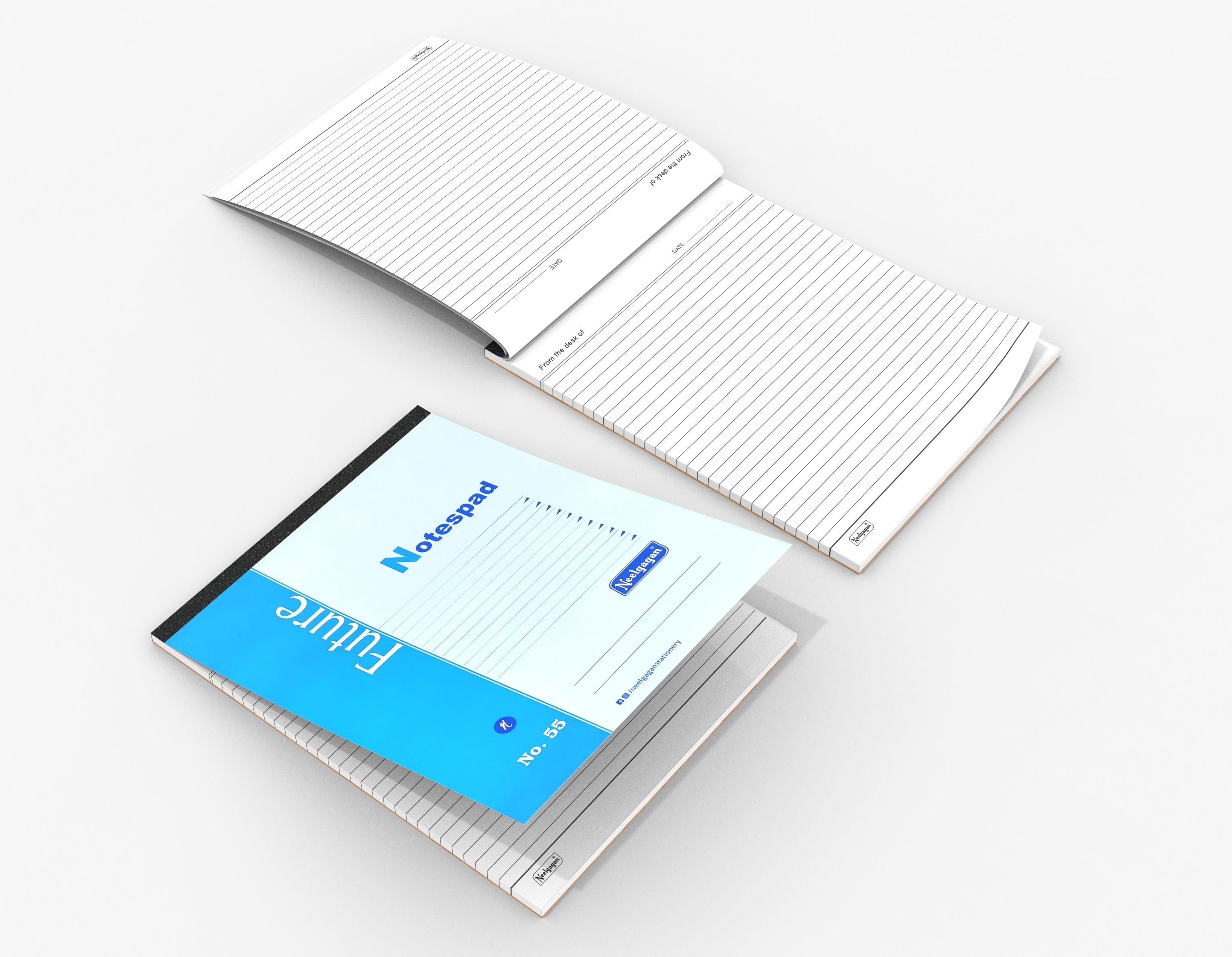 Slip Pad Notepad Slip Pad No. 55, Ruled & Plain (21.5 cm x 27.0 cm) – Neelgagan