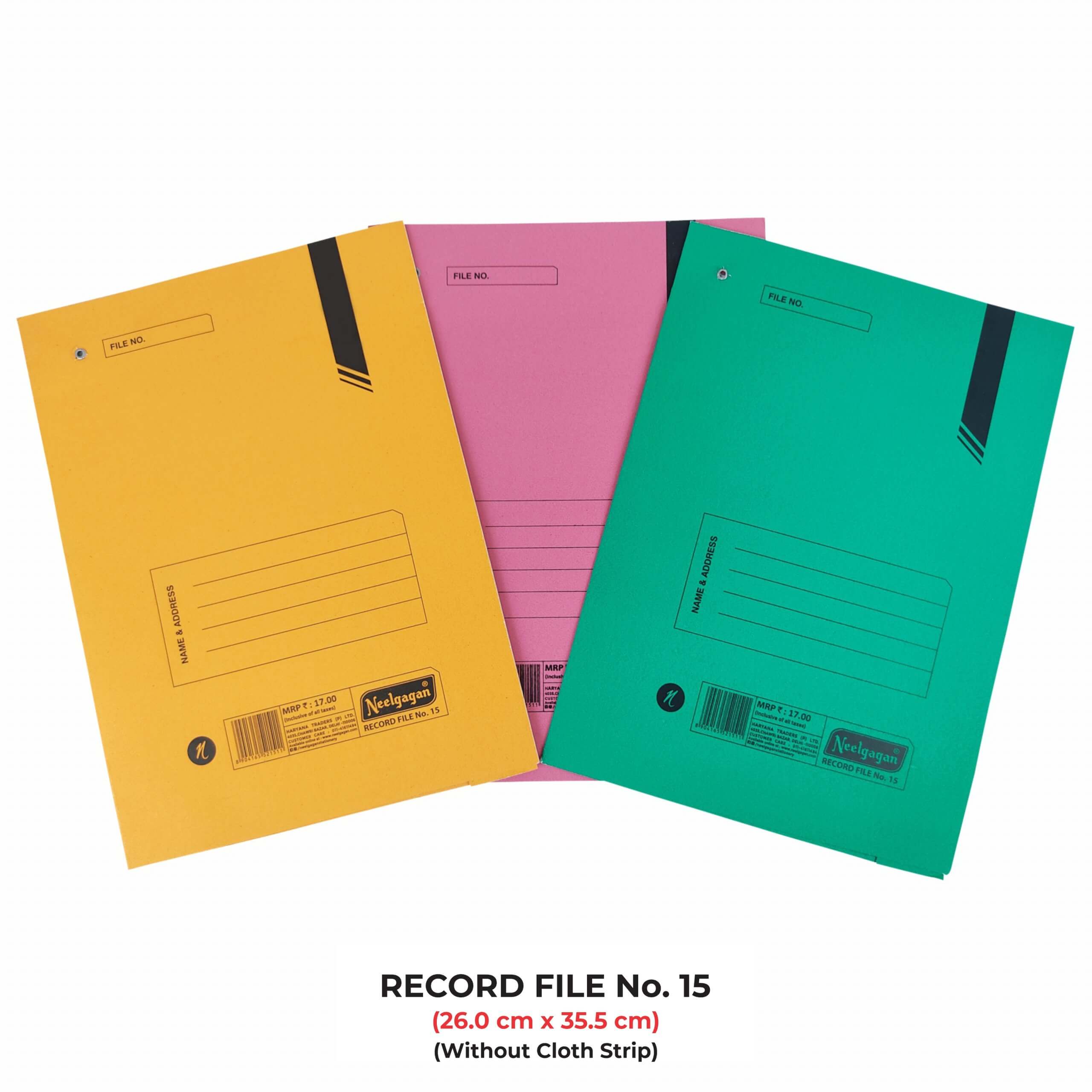 Record file ( Tag File ) - Thin (Plain & Binding Cloth Strip) – Neelgagan