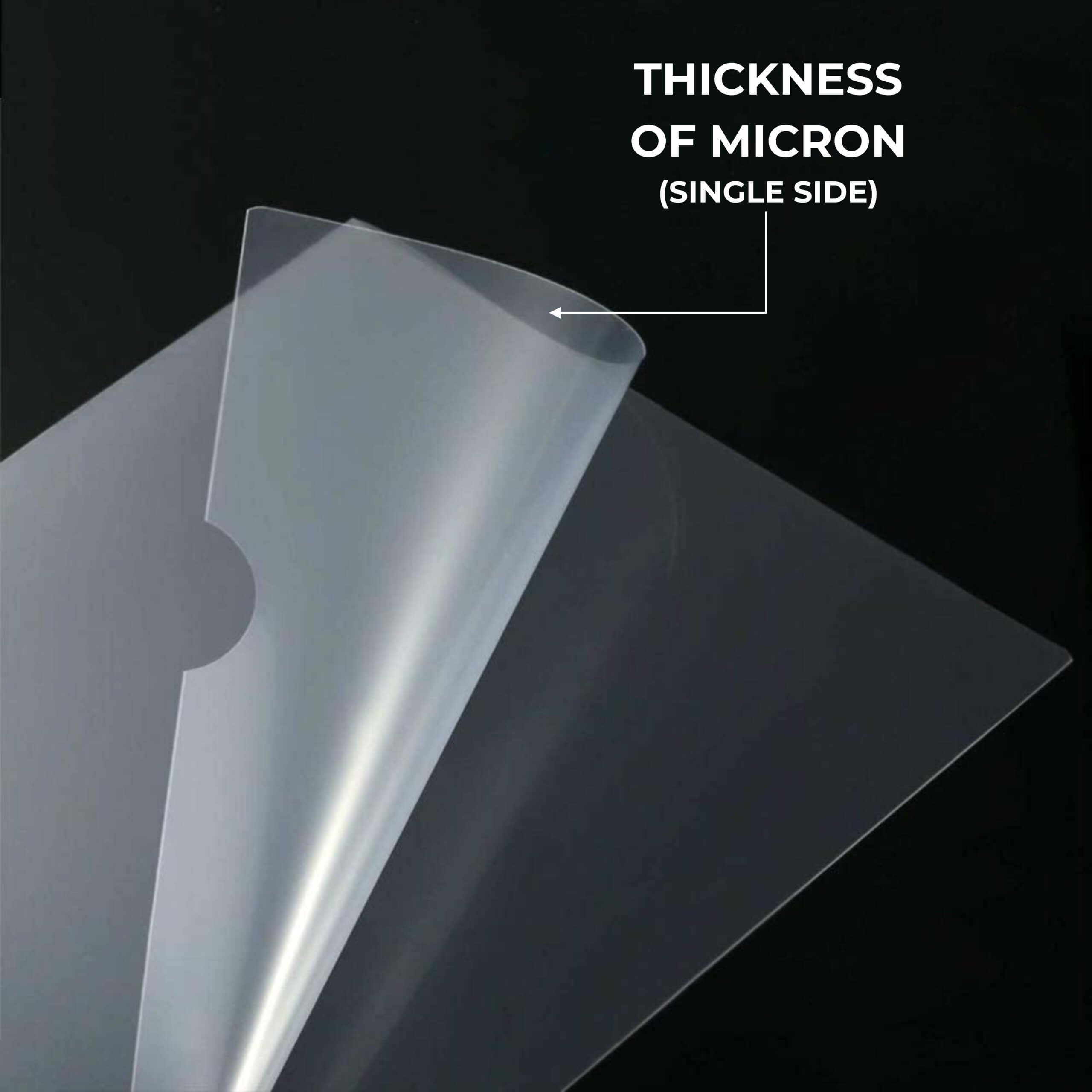 L Folder File - (A4 & F/S) Transparent, Polyurethane Documents Holder ...