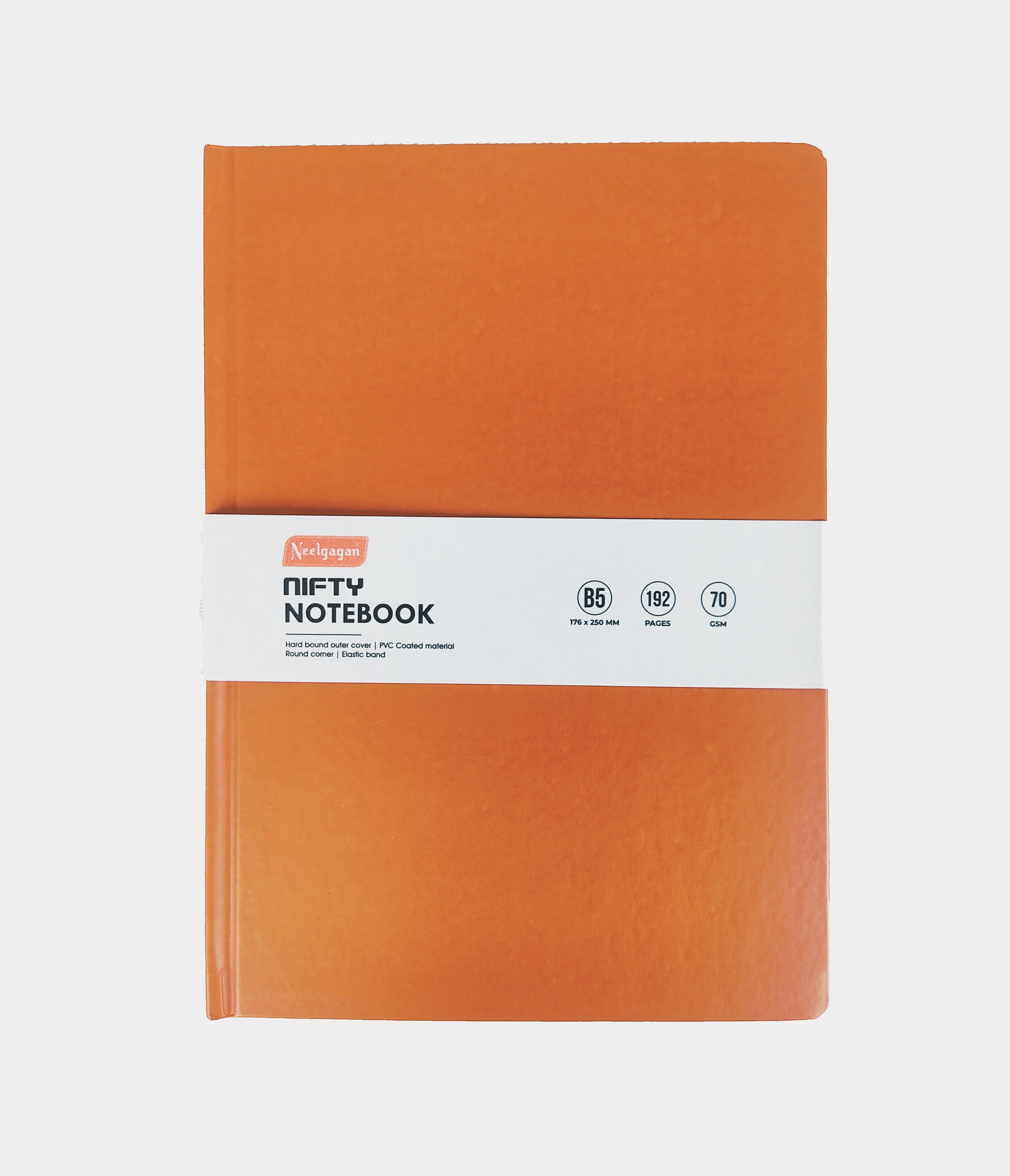 Nifty Notebook – B5 Hard Cover Round Corner (14.8 cm x 21.0 cm) 192 Page.