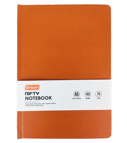 Nifty Notebook – A5 Hard Cover Round Corner (14.8 cm x 21.0 cm) 192 Page.