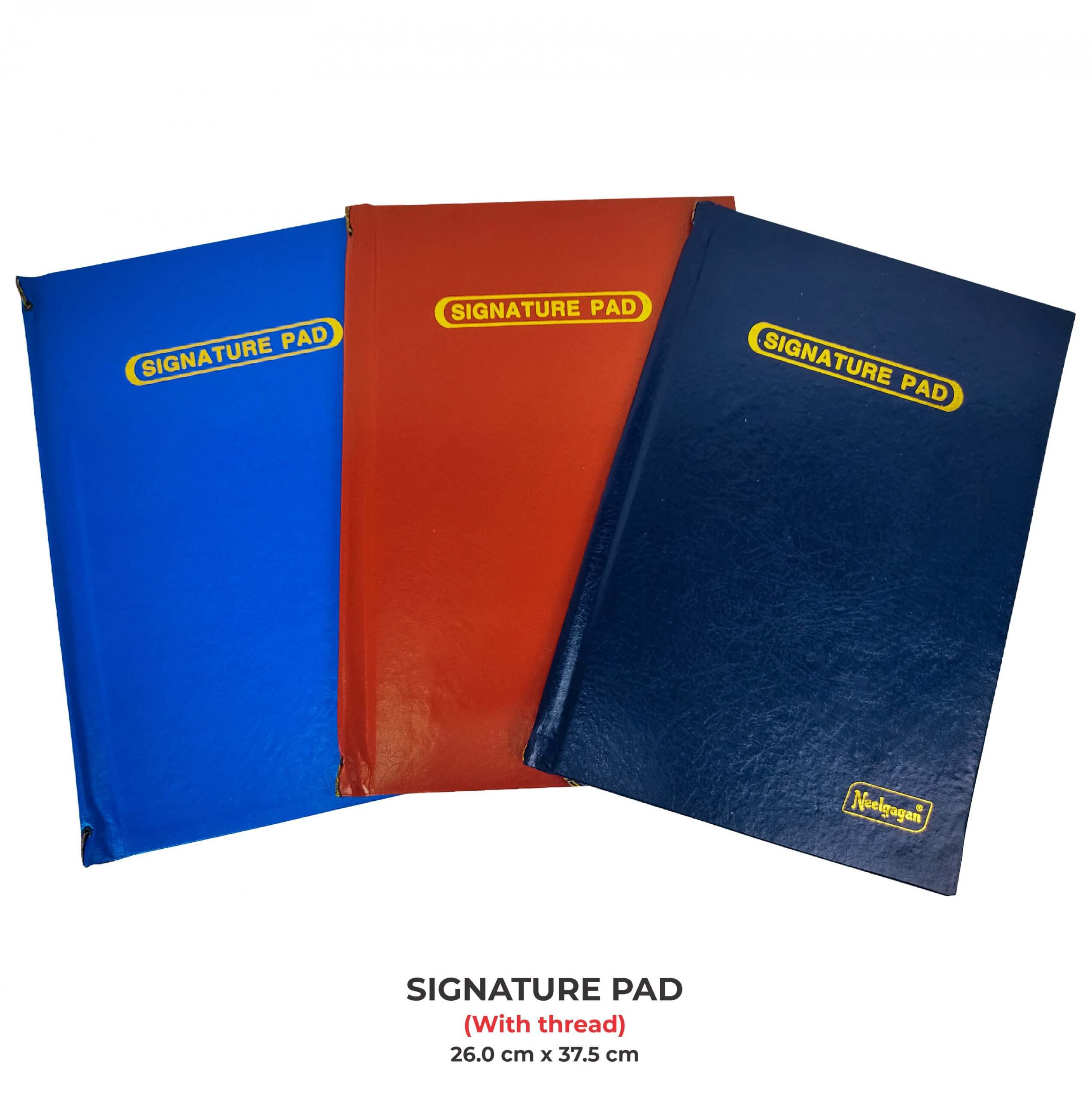 Signature Pad (With thread) Hard Bound (26.0 cm x 37.5 cm) โ Neelgagan