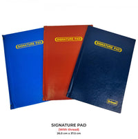 Signature Pad (With thread) Hard Bound (26.0 cm x 37.5 cm)