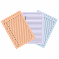 Coloured Paper (Ruled-Thick) - Pack of 20 Color Sheets in A4 size (Suitable for Drawing & Sketching) 150 GSM
