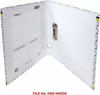 Ring & Clip Board Printed File (No.1100) (Spine - 4.4cm) (Suitable for A4 and Legal size paper)