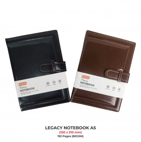 Legacy Notebook – A5 Round Corner With Foam Padding 200 Page.