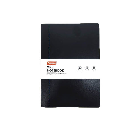 Maple Note Book A5 - Semi Flexi Cover With Elastic - Five Colour (14.8 cm X 21.0 cm) 160 Pg