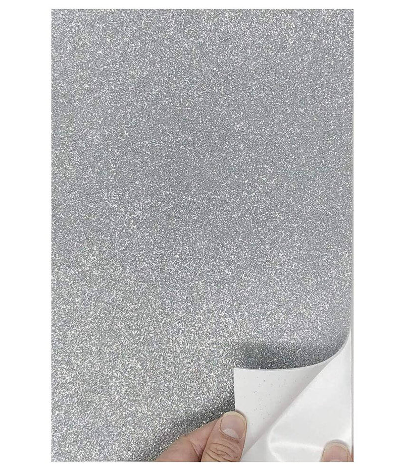 Glitter Sheets - A4 Mix Colour Pack of 10 Sheets (Without Gum/ With Gum)
